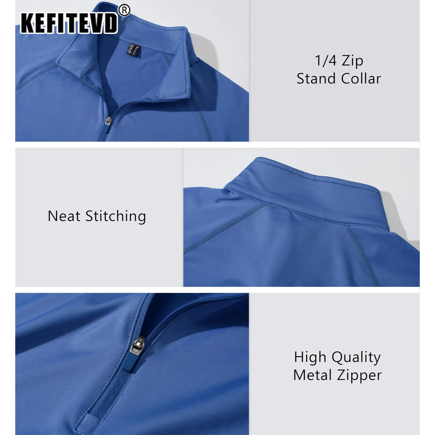 Men's Spring Soft Fleece-Lined Sweatshirt – Long Sleeve 1/4 Zip Thermal Shirt for Workout, Hiking, and Casual Wear