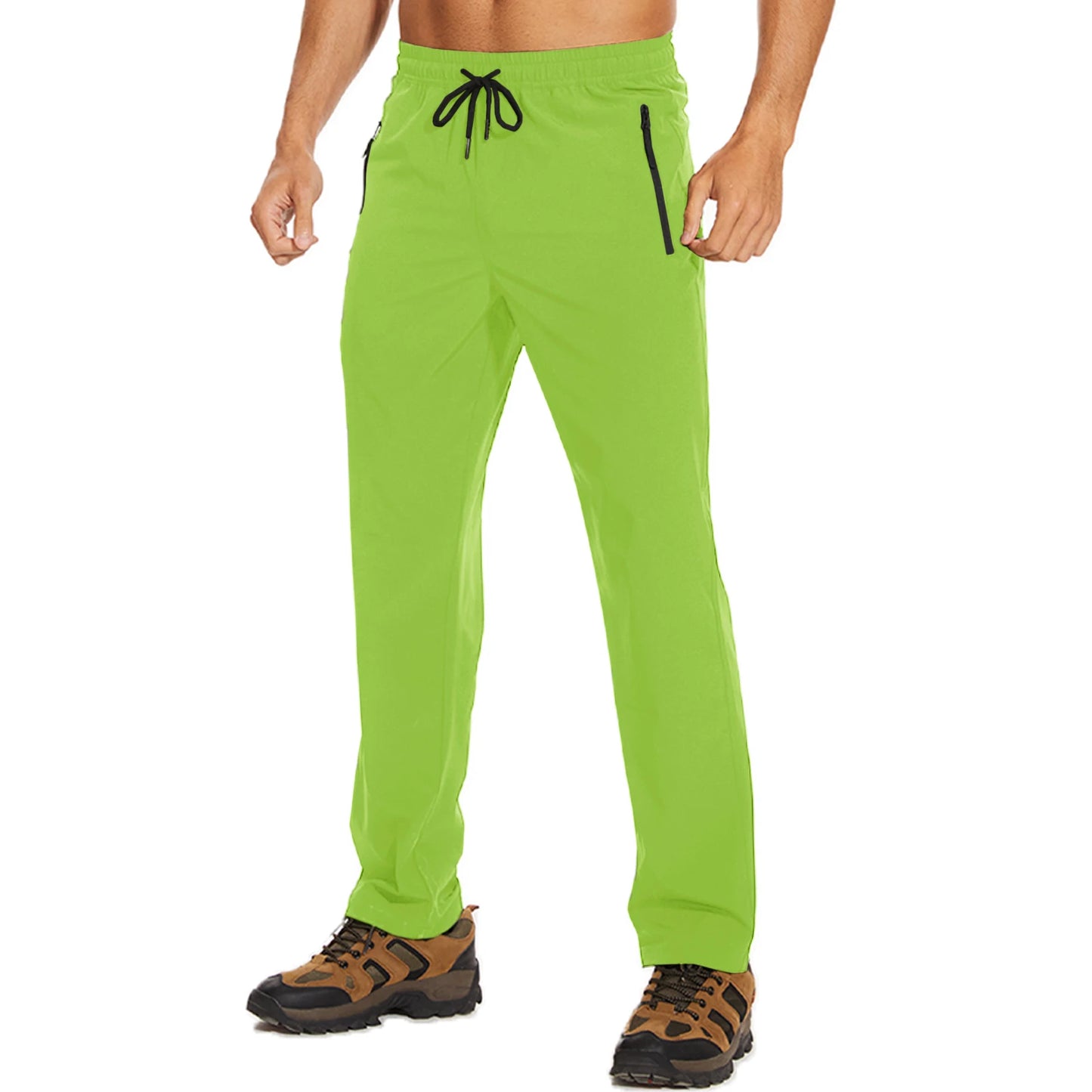 Men's 4-Season Hiking Pants – Quick-Dry, Lightweight Outdoor Trousers for Running, Jogging, Camping, and Sports with Zipper Pockets