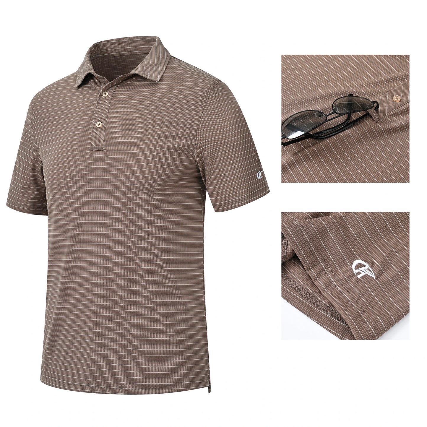 Men's Casual Polo – Short Sleeve Streetwear Shirt for Vacation & Daily Wear