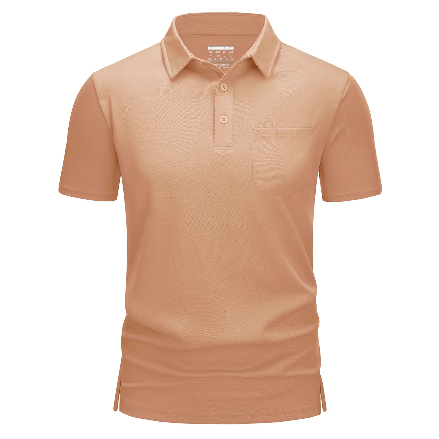 Men's Quick-Dry Golf Polo β Lightweight Summer Shirt with Chest Pocket for Hiking & Running