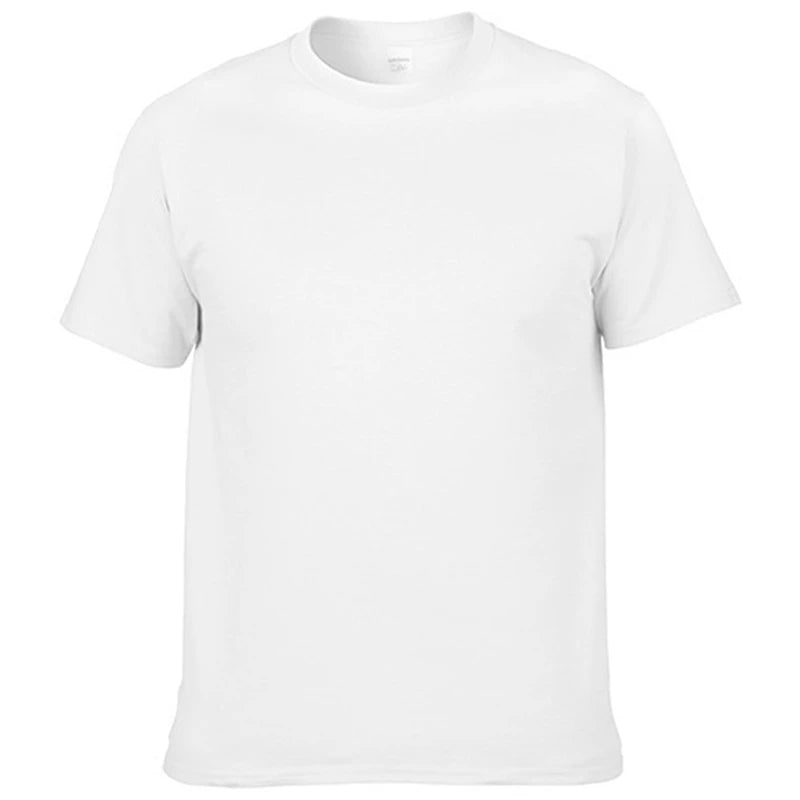 Men's T-Shirt - O-Neck, Pure Color, Short Sleeve, XS-3XL Casual Tee