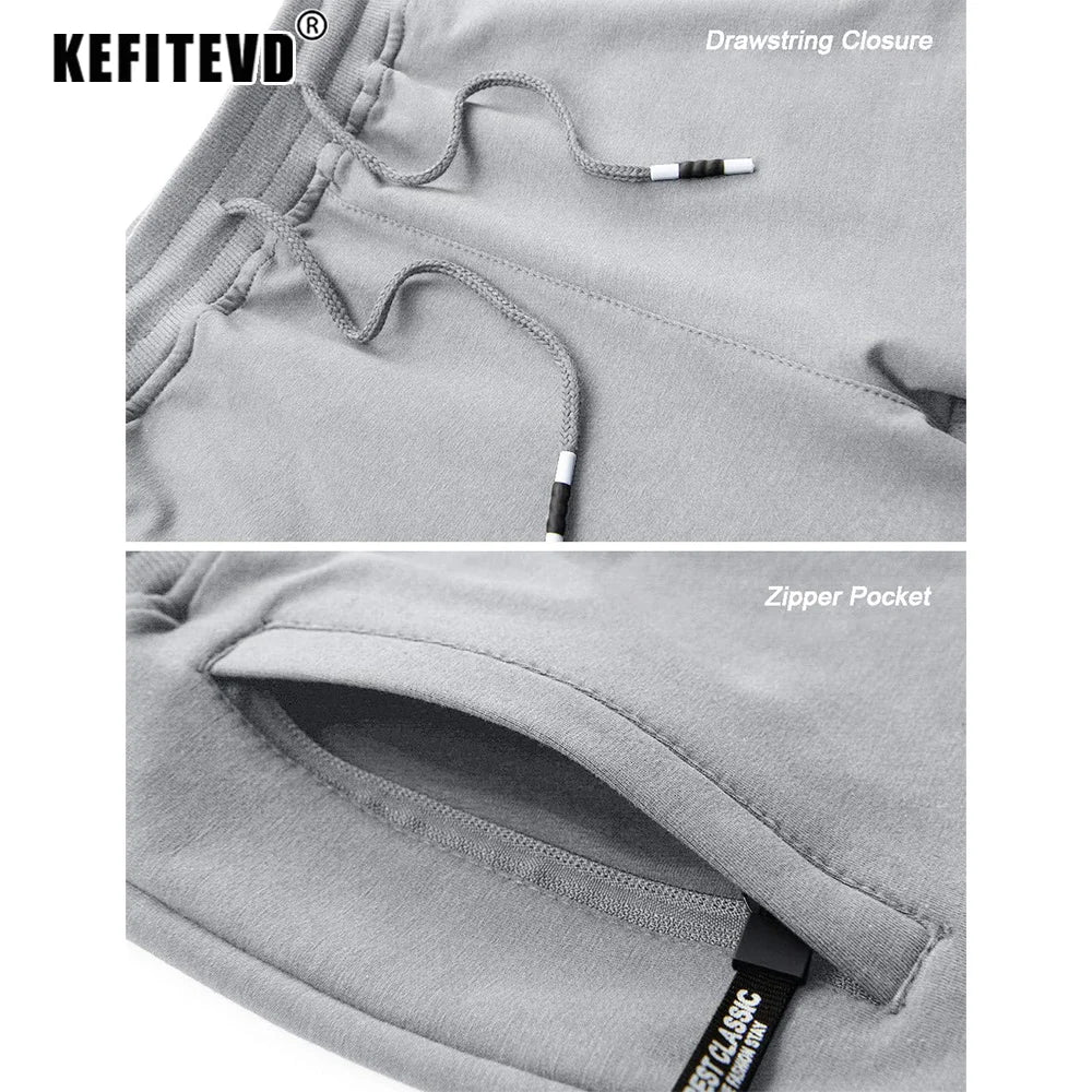 Men's 3/4 Quick-Dry Pants - Lightweight, Breathable Workout & Outdoor Gym Shorts
