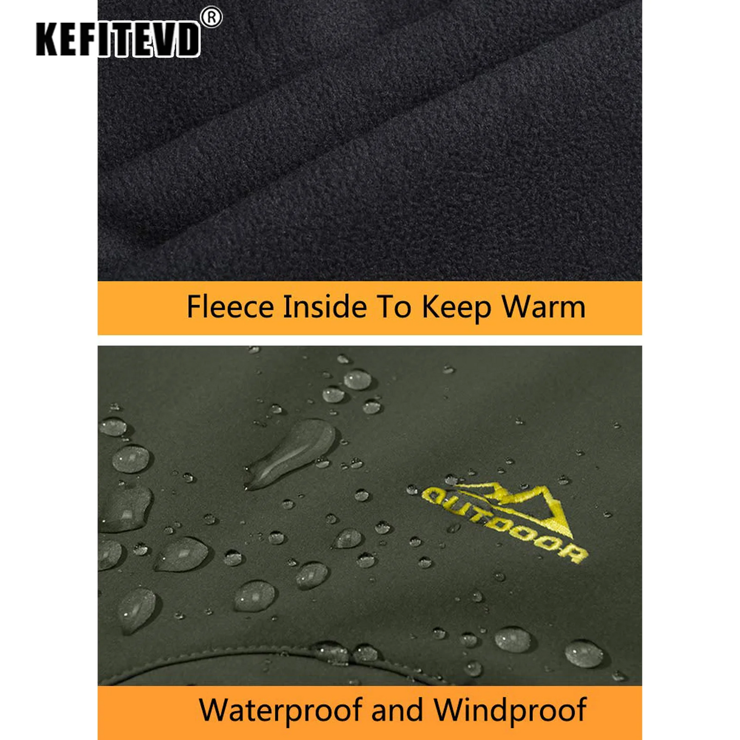 Men's Winter Soft Shell Ski Pants – Waterproof, Fleece-Lined, and Windproof Thermal Trousers for Outdoor Activities, Hiking, and Camping