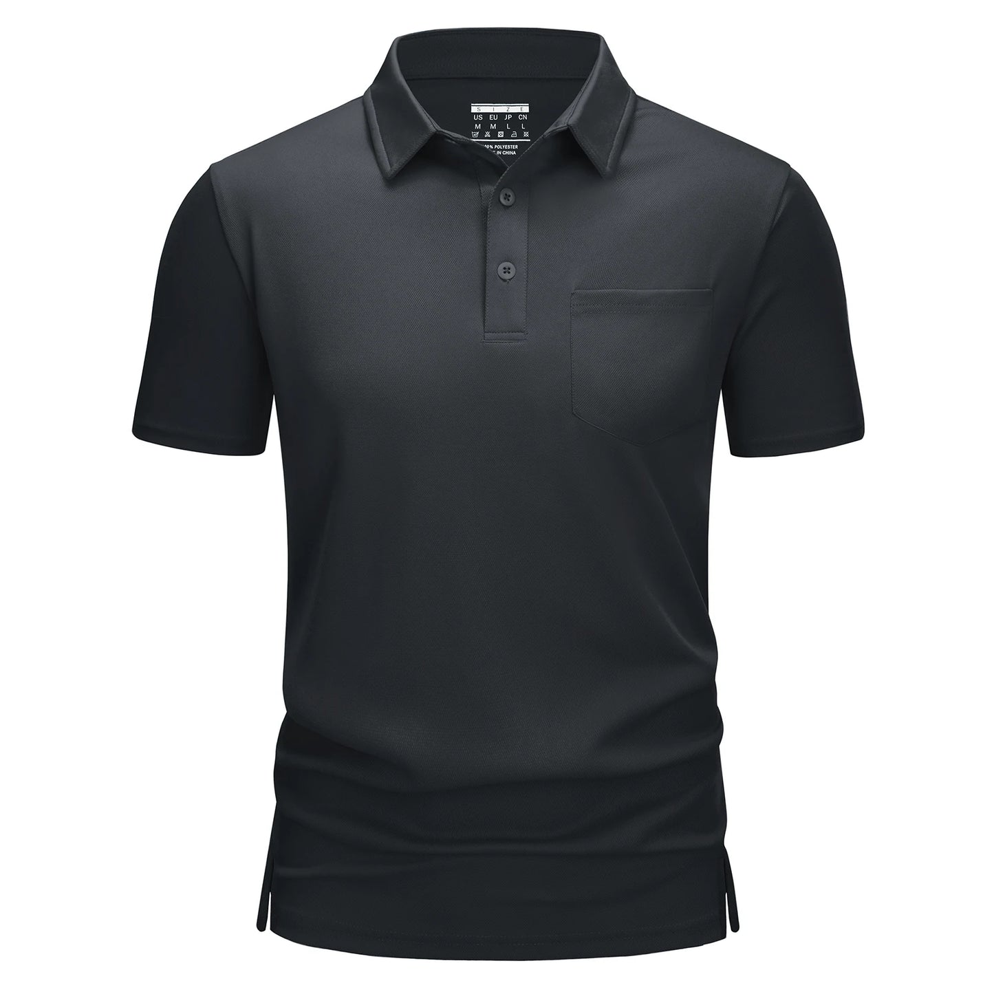 Men's Quick-Dry Golf Polo β Lightweight Summer Shirt with Chest Pocket for Hiking & Running