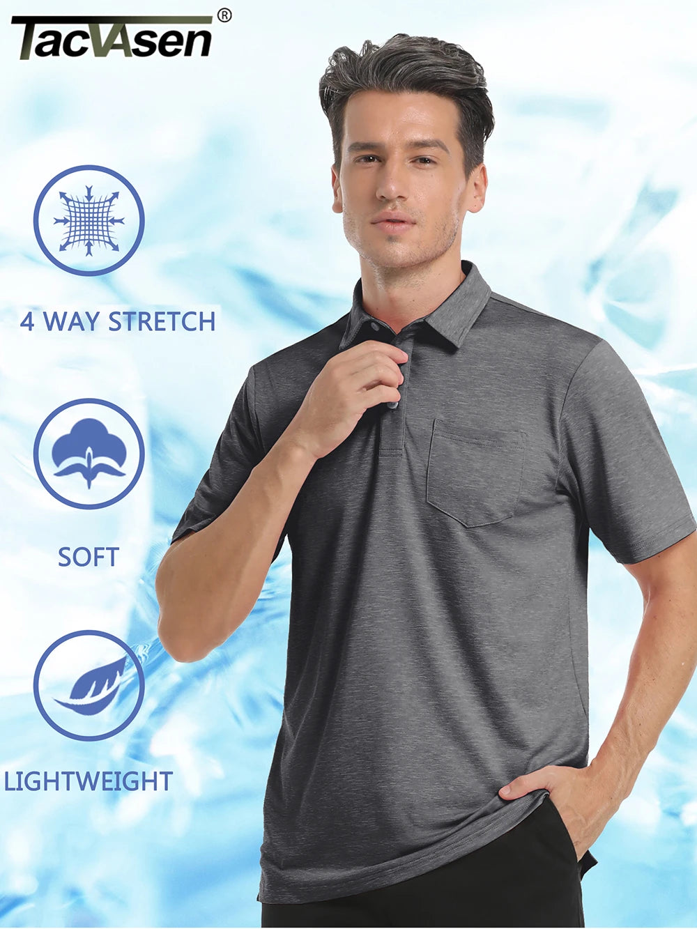 Men's Quick-Dry Polo Shirt β Lightweight Summer Sports Tee for Golf, Tennis & Outdoor Activities