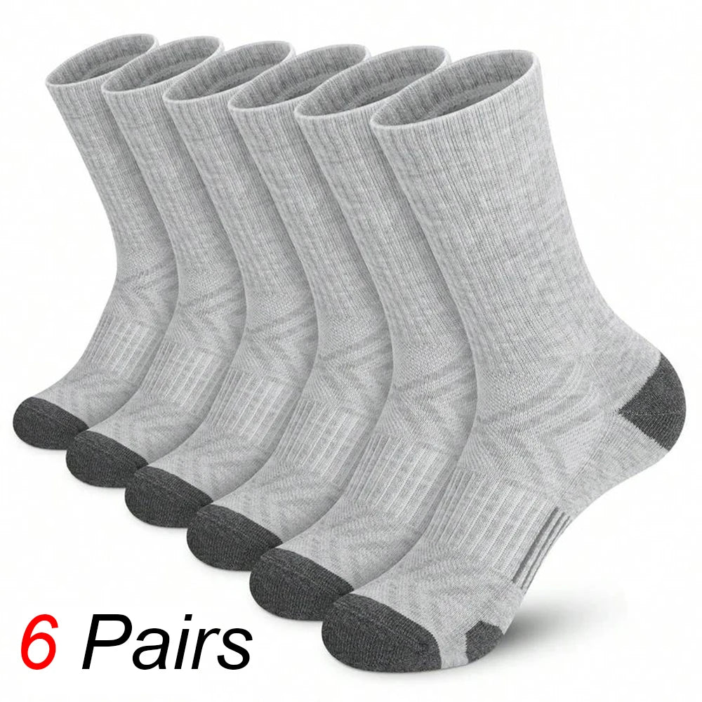 6pcs Men's Versatile Casual Socks Pack