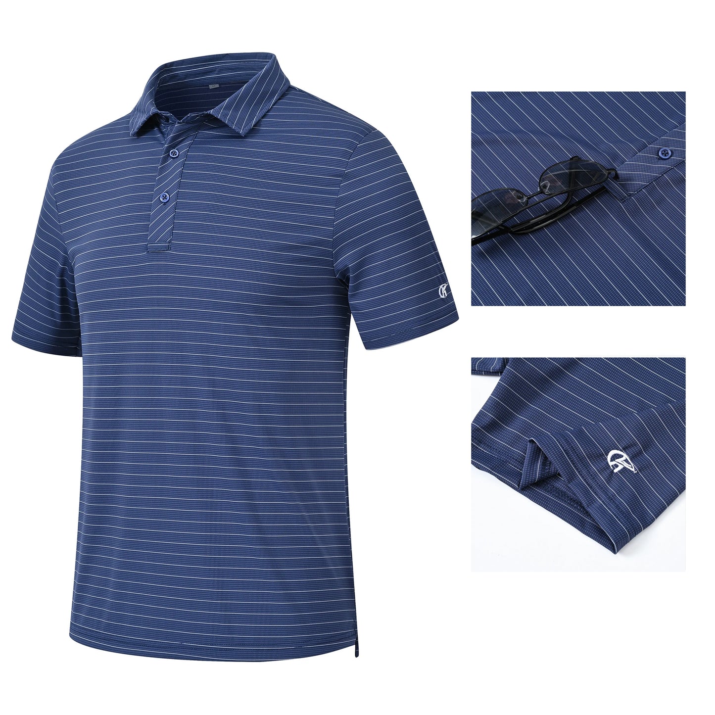 Men's Casual Polo – Short Sleeve Streetwear Shirt for Vacation & Daily Wear