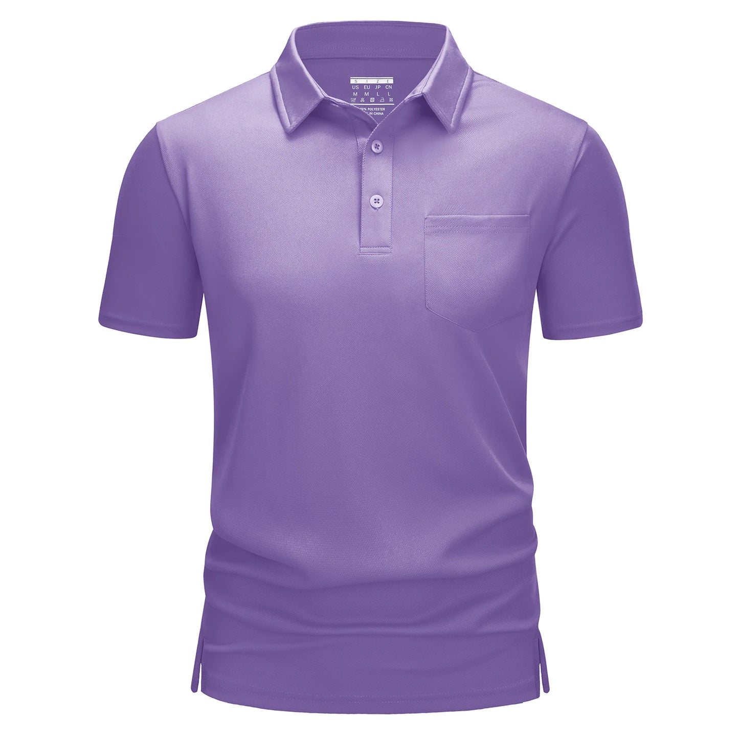 Men's Quick-Dry Golf Polo β Lightweight Summer Shirt with Chest Pocket for Hiking & Running