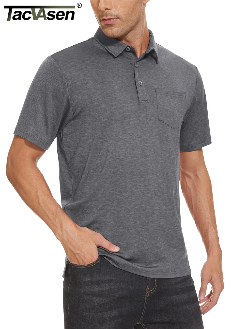 Men's Quick-Dry Polo Shirt β Lightweight Summer Sports Tee for Golf, Tennis & Outdoor Activities