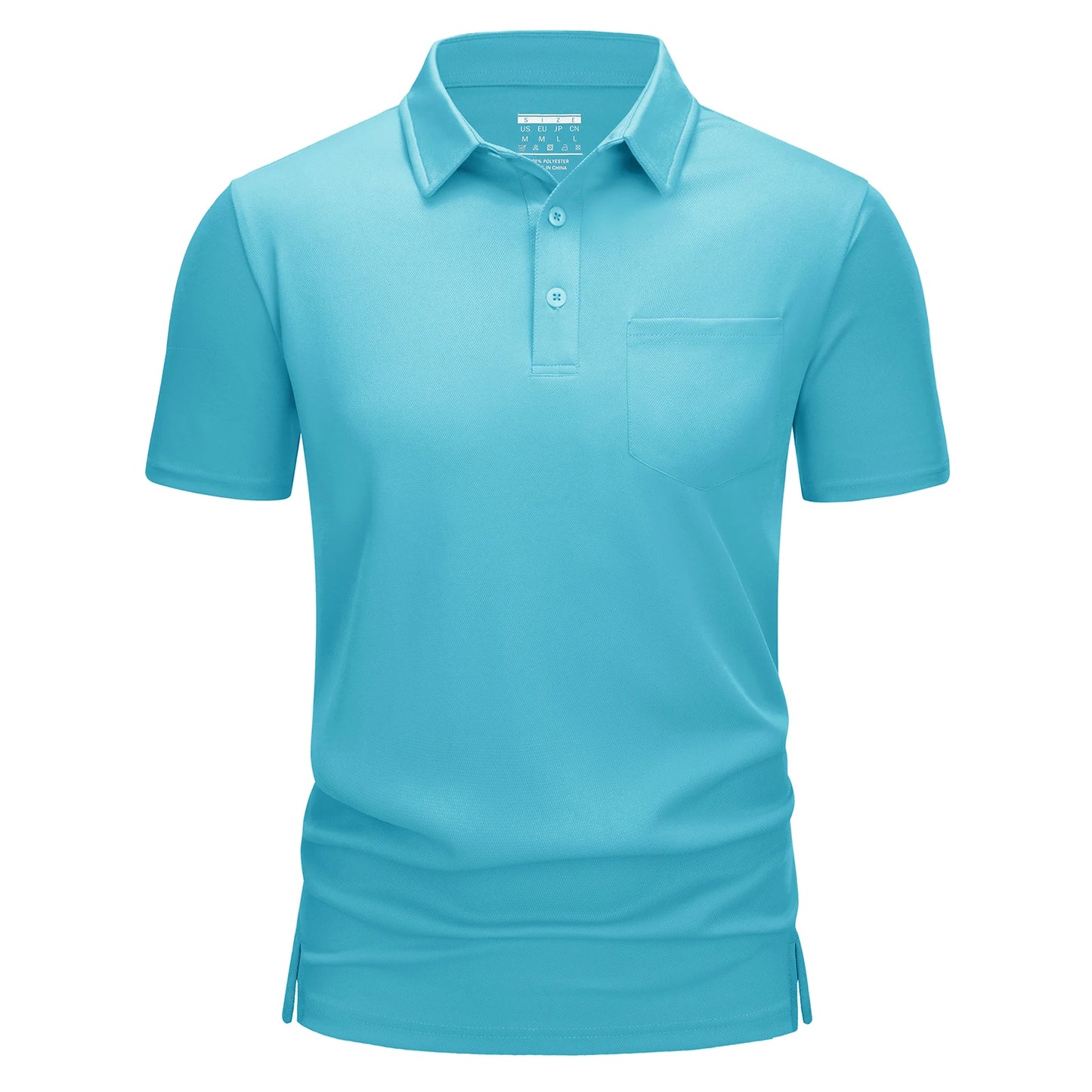 Men's Quick-Dry Golf Polo β Lightweight Summer Shirt with Chest Pocket for Hiking & Running