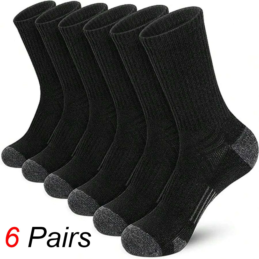 6pcs Men's Versatile Casual Socks Pack