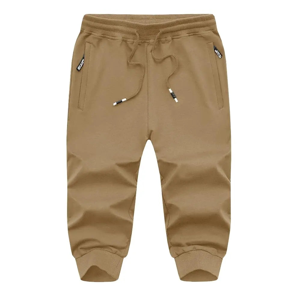 Men's 3/4 Quick-Dry Pants - Lightweight, Breathable Workout & Outdoor Gym Shorts