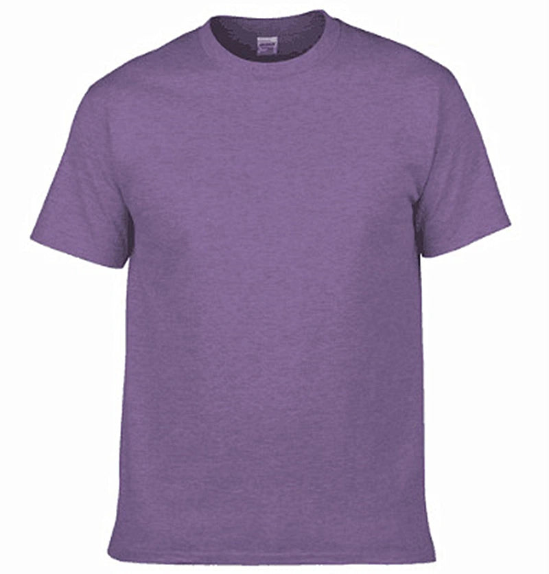 Men's T-Shirt - O-Neck, Pure Color, Short Sleeve, XS-3XL Casual Tee