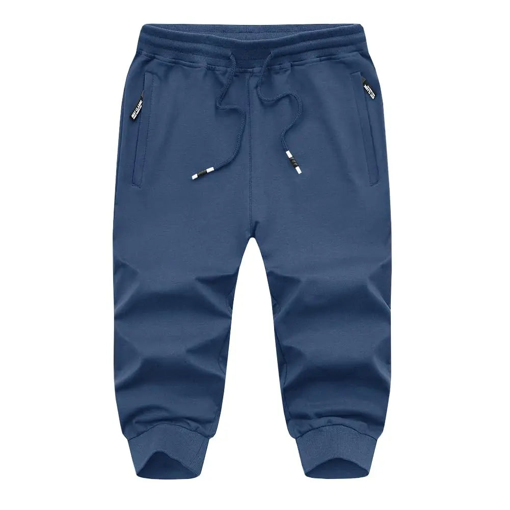 Men's 3/4 Quick-Dry Pants - Lightweight, Breathable Workout & Outdoor Gym Shorts