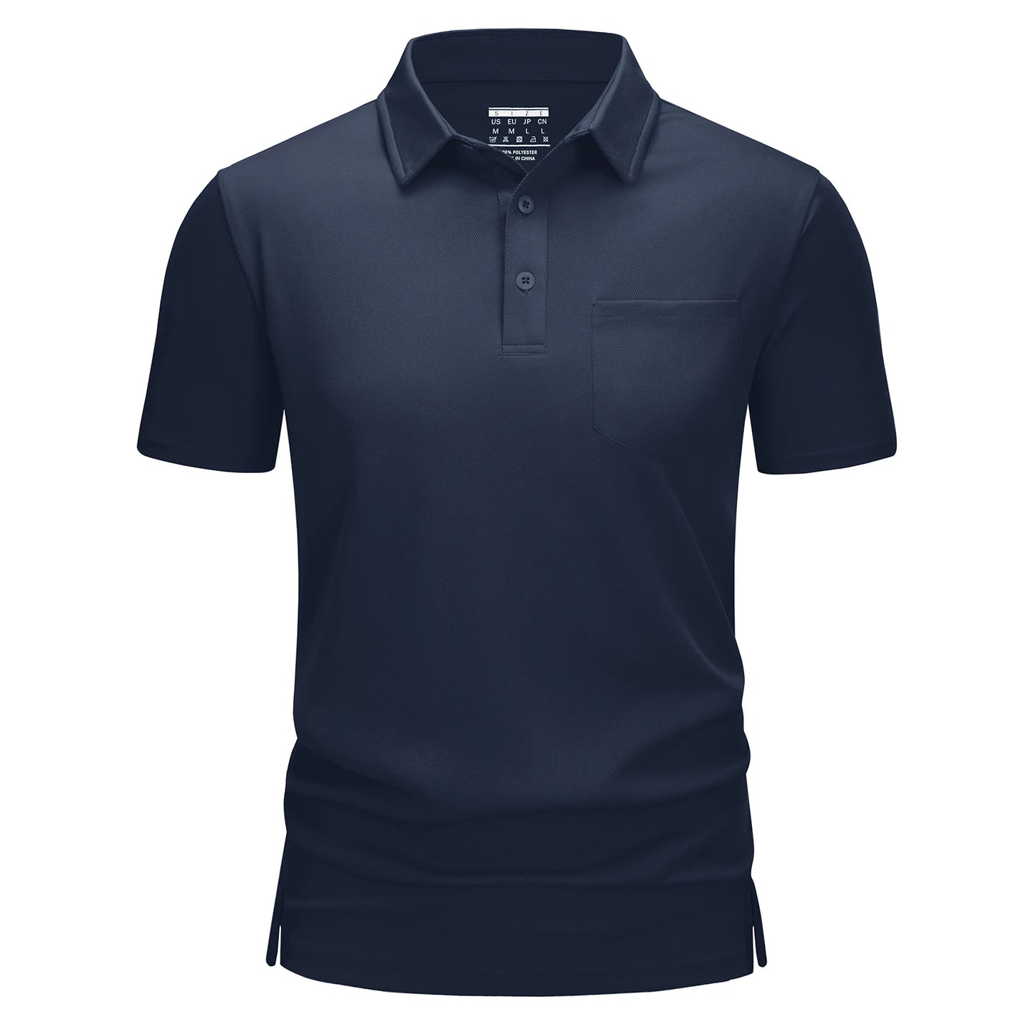 Men's Quick-Dry Golf Polo β Lightweight Summer Shirt with Chest Pocket for Hiking & Running