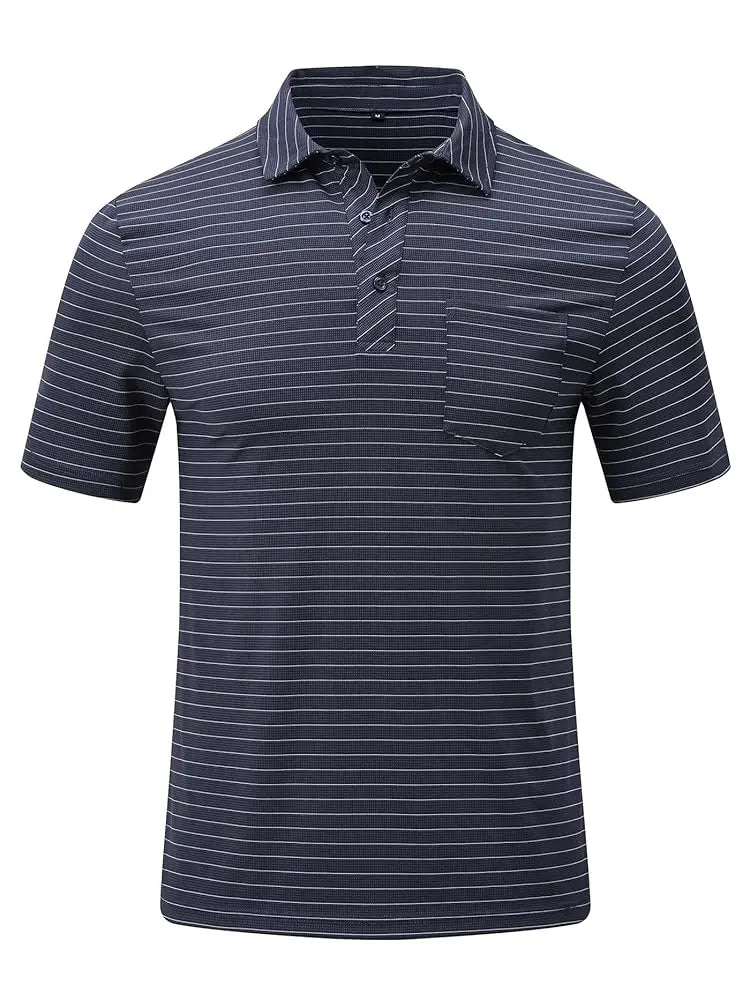 Men's Casual Polo – Short Sleeve Streetwear Shirt for Vacation & Daily Wear
