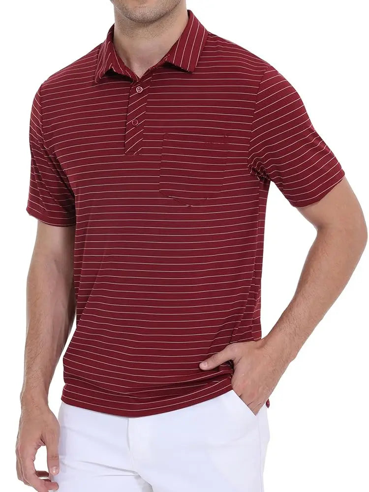Men's Casual Polo – Short Sleeve Streetwear Shirt for Vacation & Daily Wear