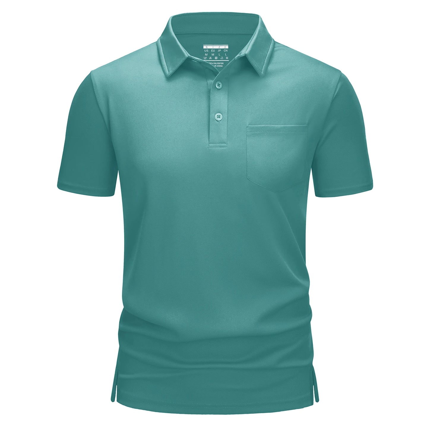 Men's Quick-Dry Golf Polo β Lightweight Summer Shirt with Chest Pocket for Hiking & Running