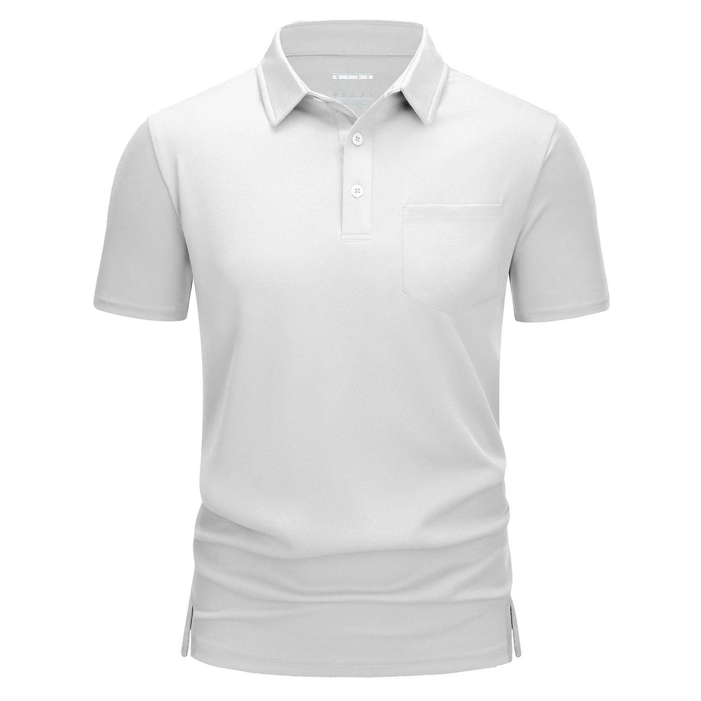 Men's Quick-Dry Golf Polo β Lightweight Summer Shirt with Chest Pocket for Hiking & Running