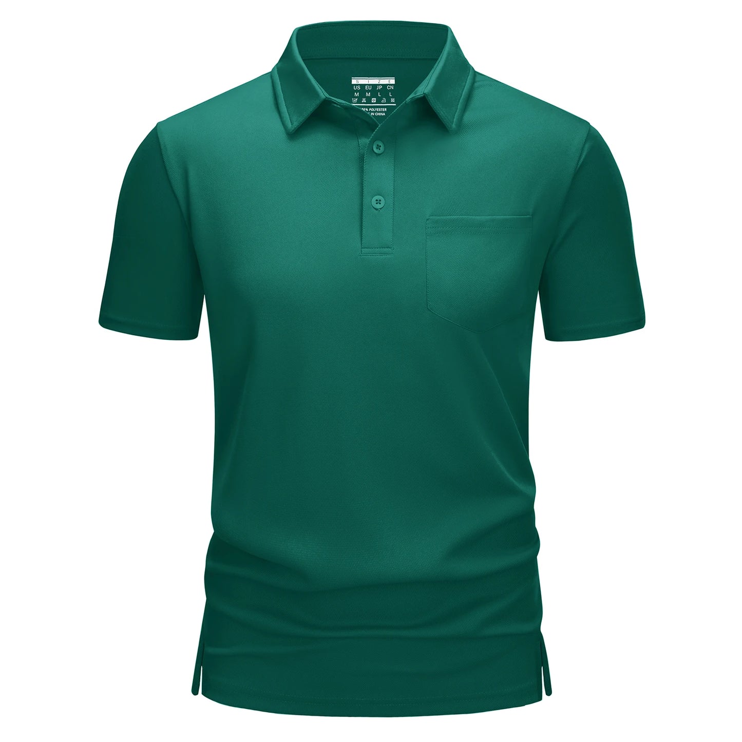Men's Quick-Dry Golf Polo β Lightweight Summer Shirt with Chest Pocket for Hiking & Running