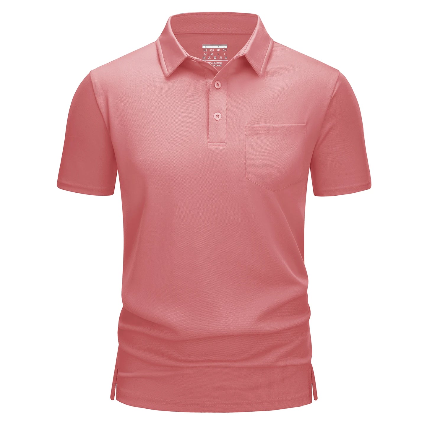 Men's Quick-Dry Golf Polo β Lightweight Summer Shirt with Chest Pocket for Hiking & Running