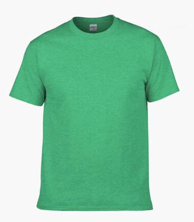 Men's T-Shirt - O-Neck, Pure Color, Short Sleeve, XS-3XL Casual Tee