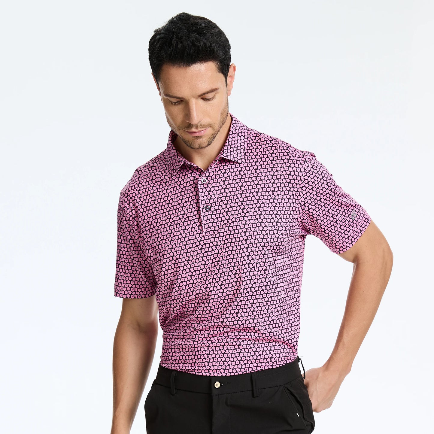 Men's Casual Polo – Short Sleeve Streetwear Shirt for Vacation & Daily Wear