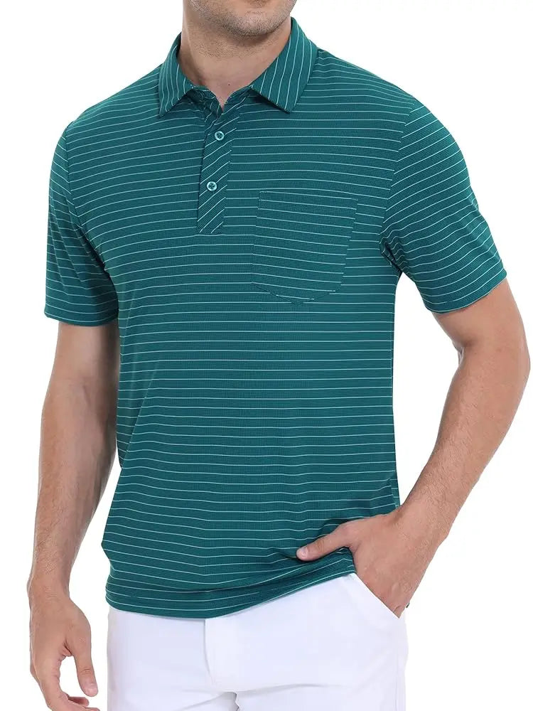 Men's Casual Polo – Short Sleeve Streetwear Shirt for Vacation & Daily Wear