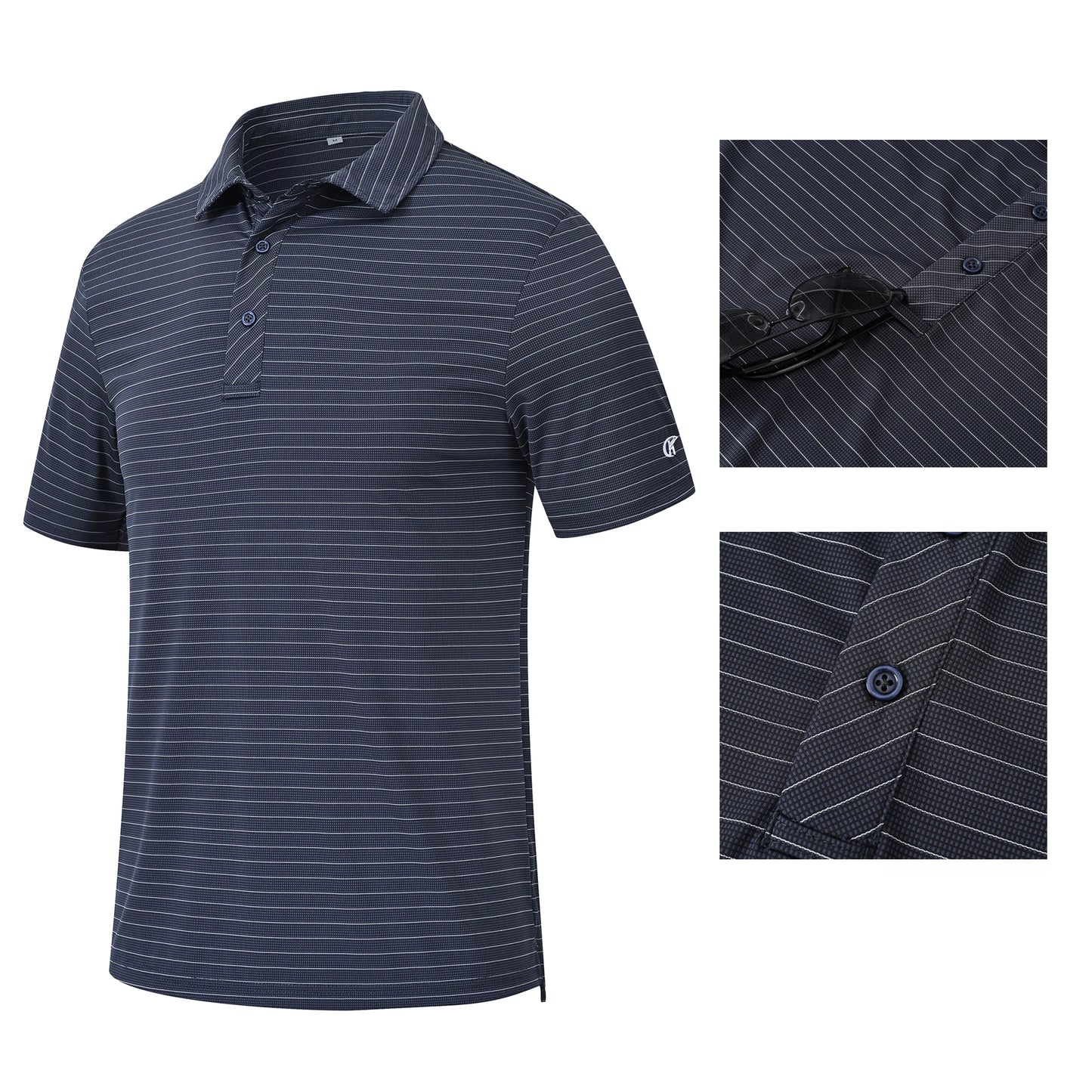 Men's Casual Polo – Short Sleeve Streetwear Shirt for Vacation & Daily Wear