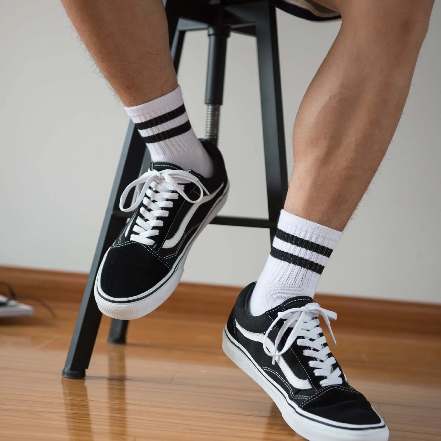 Men's Vintage Striped Ankle Socks
