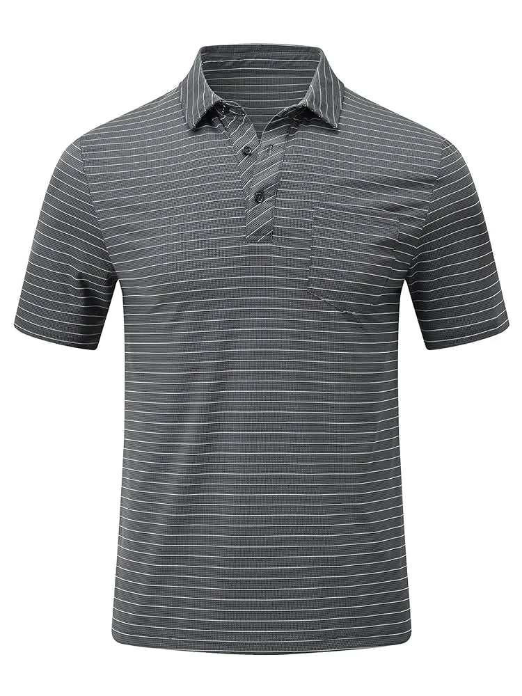 Men's Casual Polo – Short Sleeve Streetwear Shirt for Vacation & Daily Wear