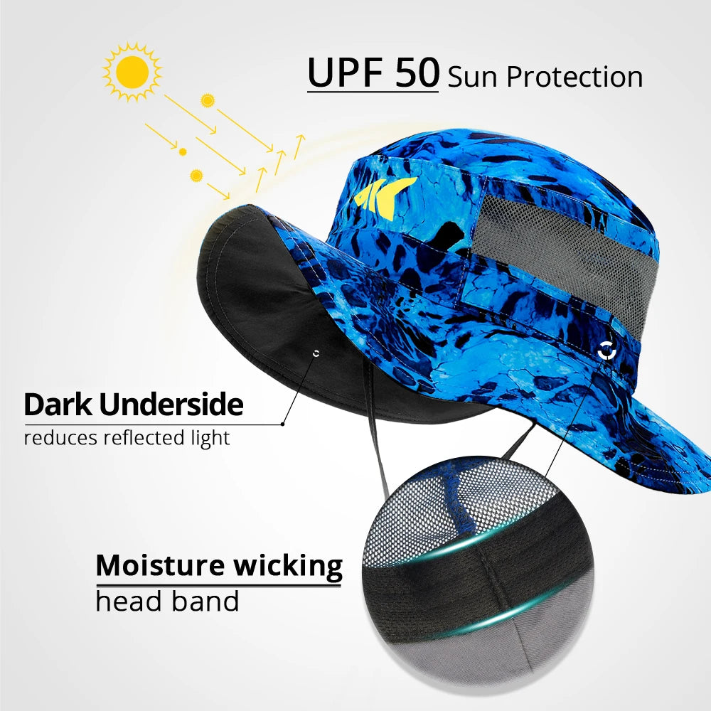 KastKing Sun Protection Fishing Hat Breathable Outdoor Cap