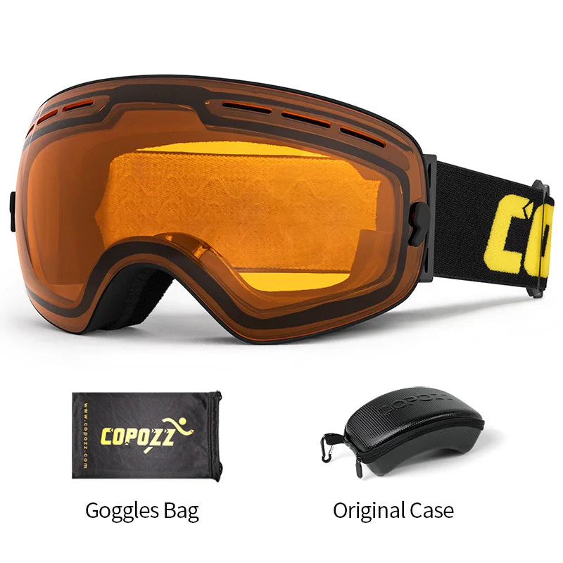 Unisex Anti-Fog UV400 Ski Goggles