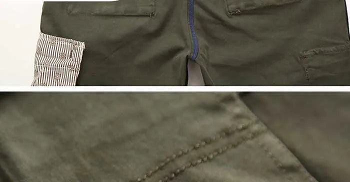 Trendy Men Cargo Pants Multi Pockets Cotton Joggers