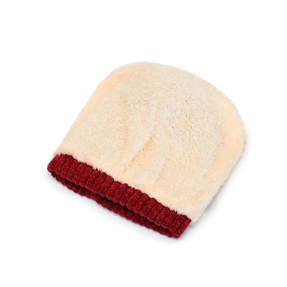 Winter Hats for Woman Chenille Ball Knitted Beanie Cap