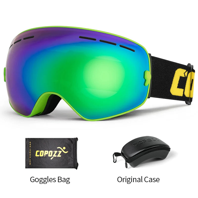 Unisex Anti-Fog UV400 Ski Goggles