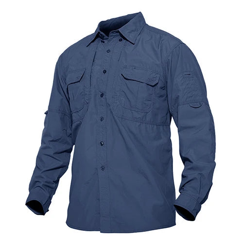 Mens Long Sleeve Shirts Summer Lightweight Quick Drying