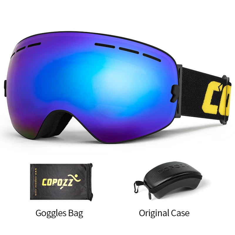 Unisex Anti-Fog UV400 Ski Goggles