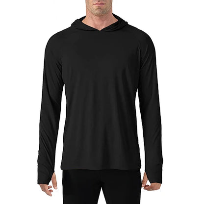 TACVASEN Sun Protection T-Shirts Mens Long Sleeve Hoodie