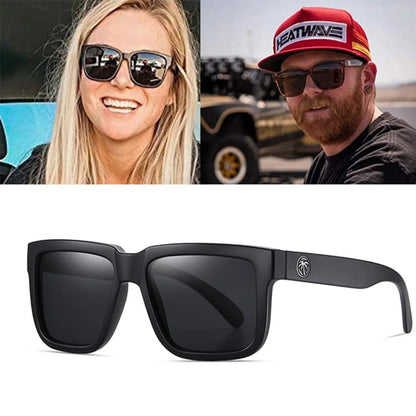 New Luxury Brand Mirrored Polarized Heat Wave Sunglasses