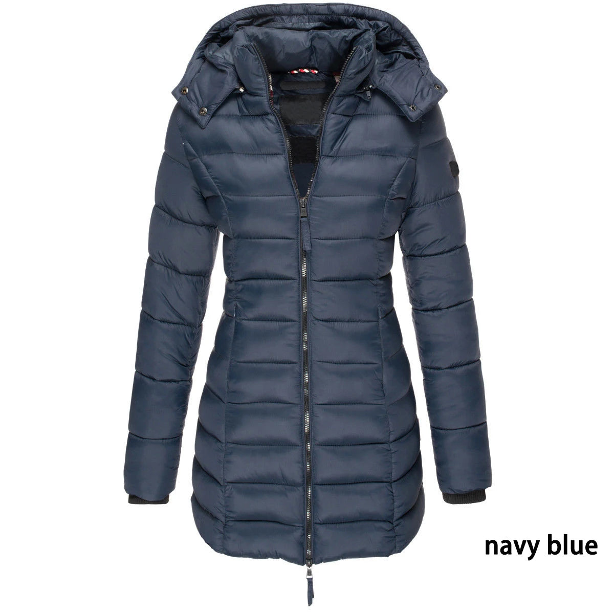 Winter Jackets for Women Zipper Hooded Cotton Padded Coat