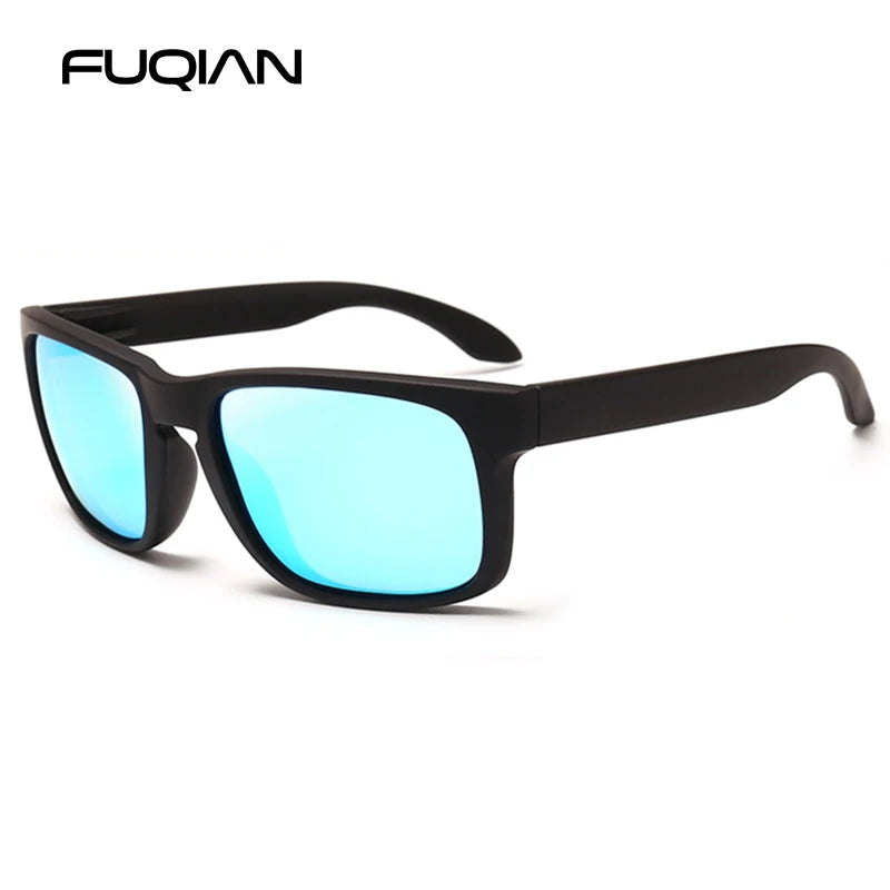 Classic Fashion Square Polarized Sunglasses Men Women Stylish Black UV400