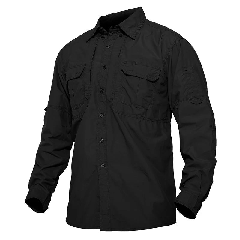 Mens Long Sleeve Shirts Summer Lightweight Quick Drying