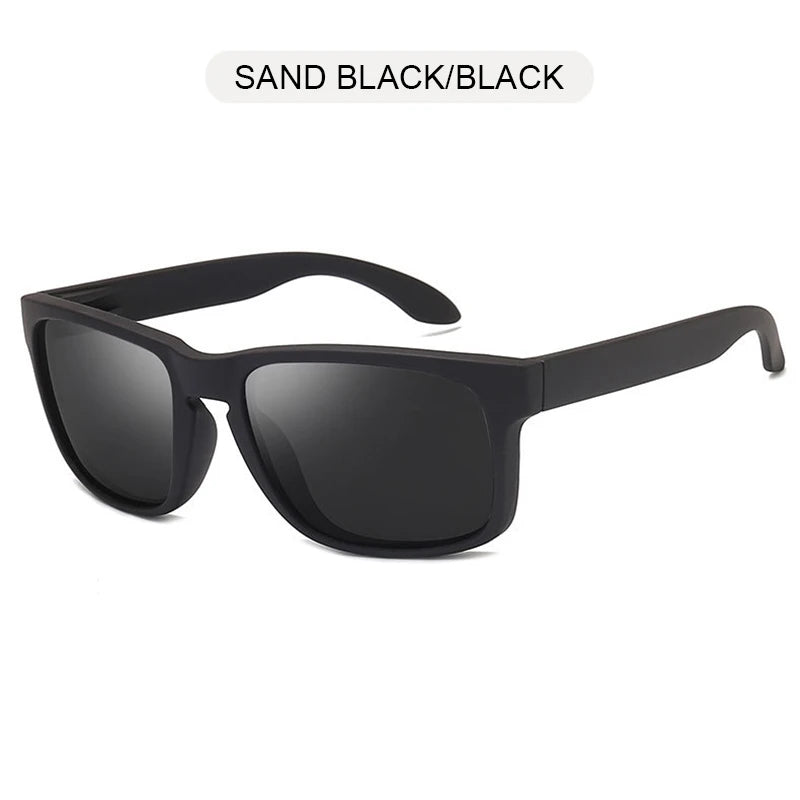 Classic Fashion Square Polarized Sunglasses Men Women Stylish Black UV400