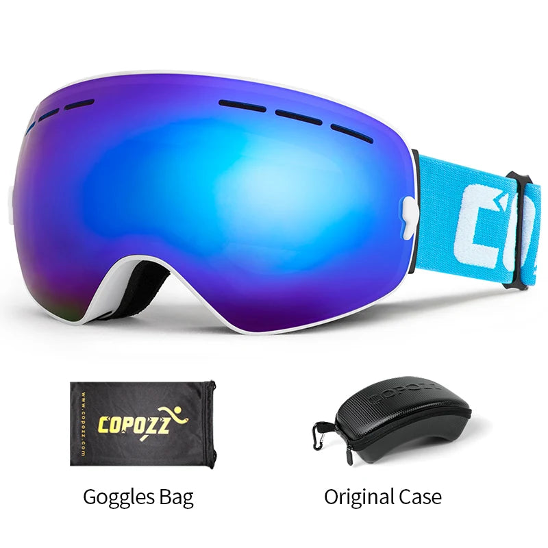 Unisex Anti-Fog UV400 Ski Goggles