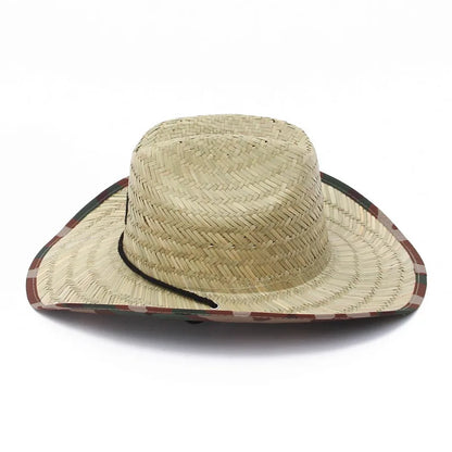 GEMVIE Fashion Women Lifeguard Hat Beach Straw Hat Summer