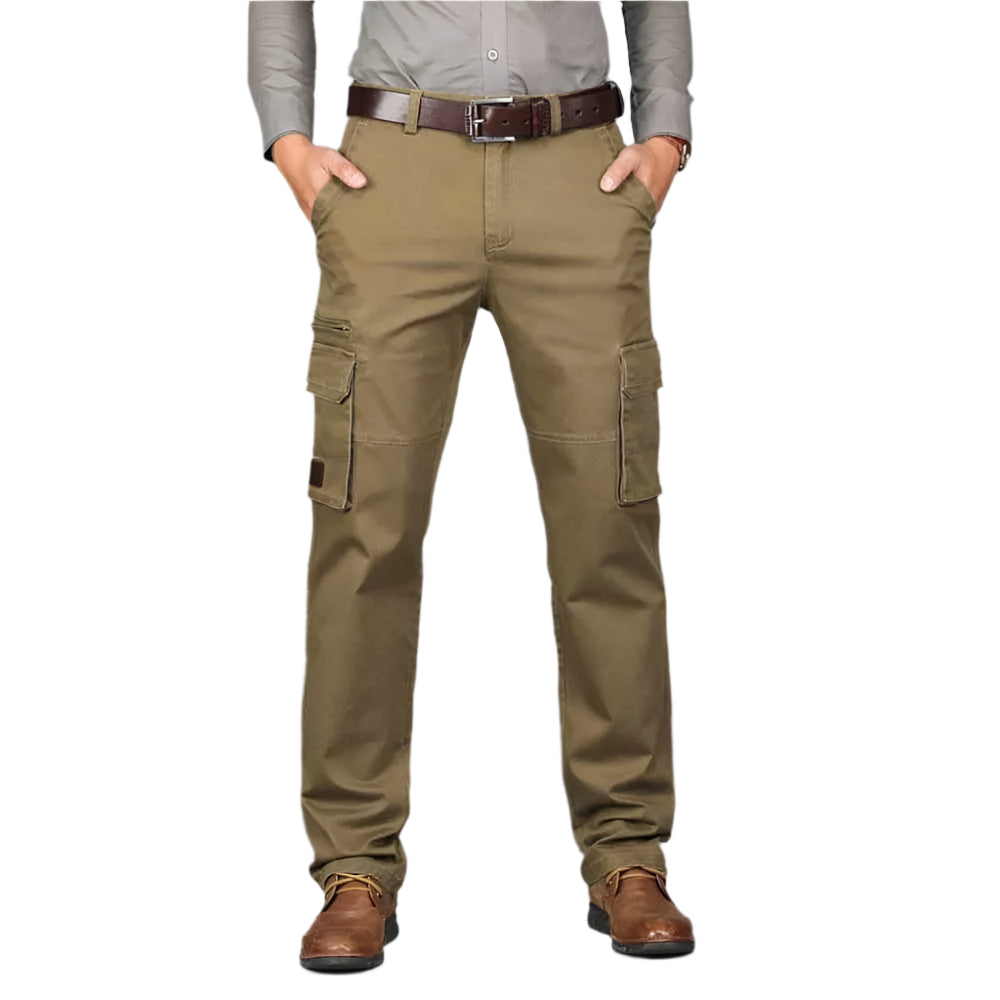 Trendy Men Cargo Pants Multi Pockets Cotton Joggers