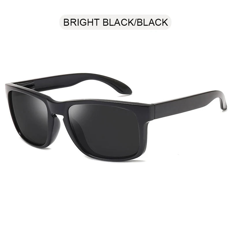 Classic Fashion Square Polarized Sunglasses Men Women Stylish Black UV400