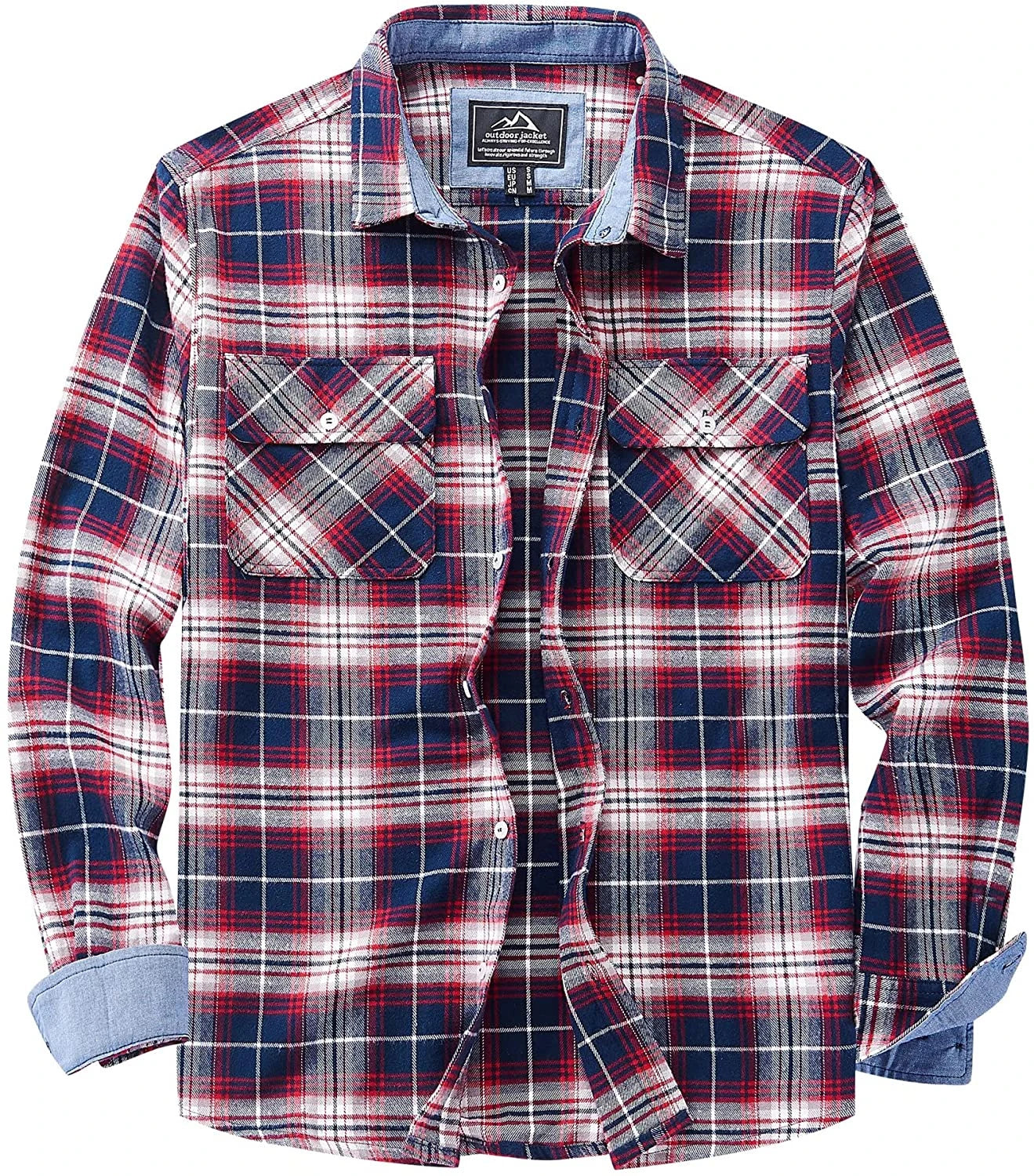 Oversize Casual Cotton Plaid Button Down Shirt