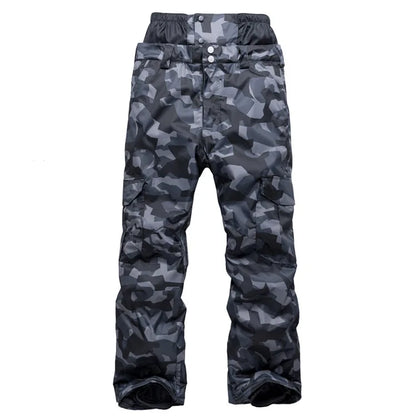 New Mens Camouflage Ski Suit Waterproof Breathable Set